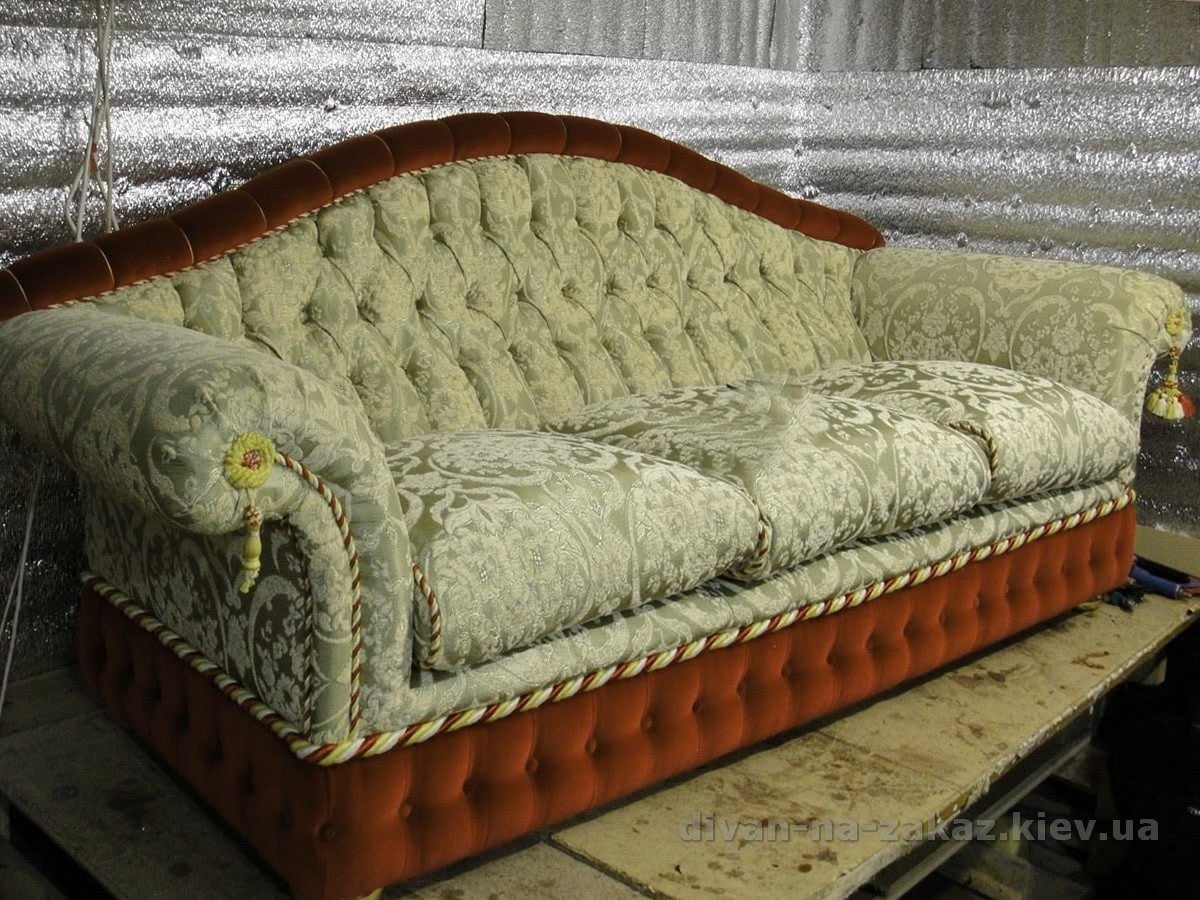 зеленый велюровы диван под заказ