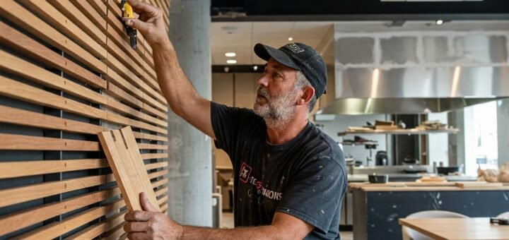 дерев'яні перегородки в стилі лофт