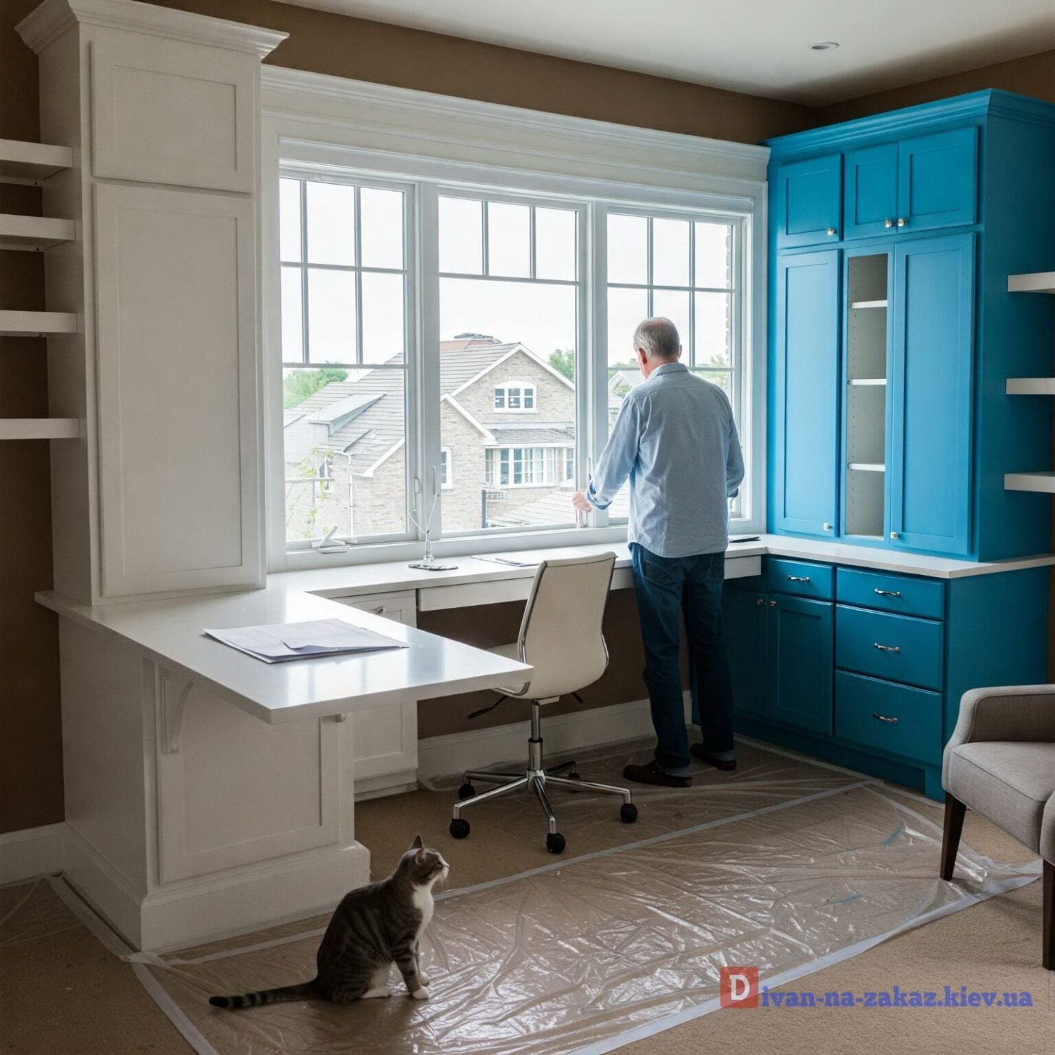 мебель вокруг окна под заказ Днепр