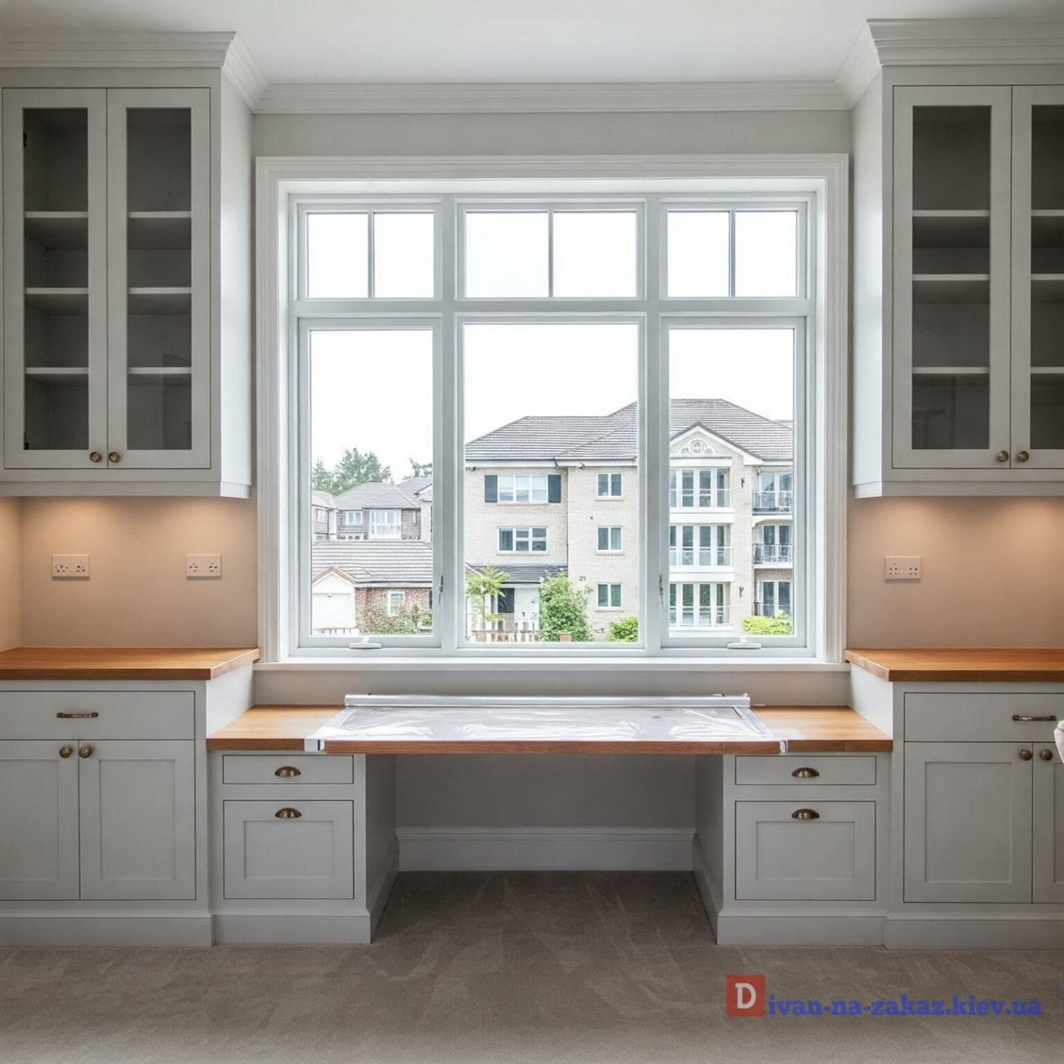 мебель вокруг окна под заказ Вишневое