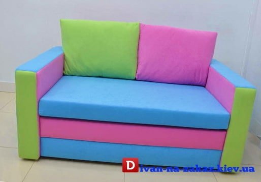 голубой детский диван на заказ