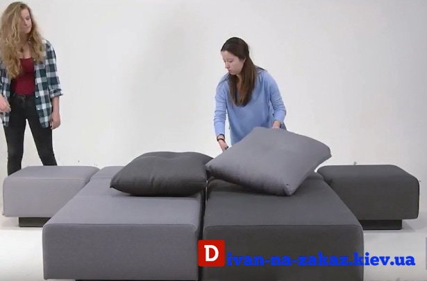 модульный диван в спальню под заказ в Киеве