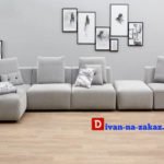 дизайнерский белый модульный диван