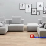 дизайнерский белый модульный диван на заказ