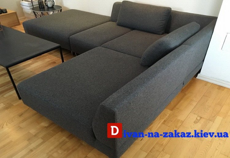 серый модульный диван на заказ