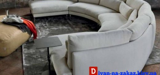 радиусная авторская мягкая мебель в гостиную