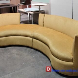 полукруглый большой офисный диван